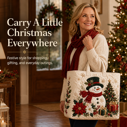 🔥Christmas Sale 50% OFF🎄Christmas Quilted Tote Bag