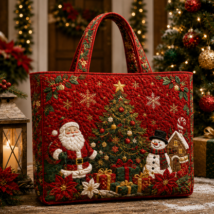 🔥Christmas Sale 50% OFF🎄Christmas Quilted Tote Bag