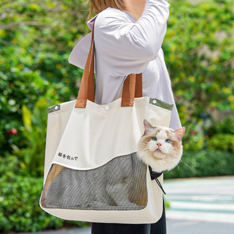 A playful pet carrier that feels ready for everyday outings