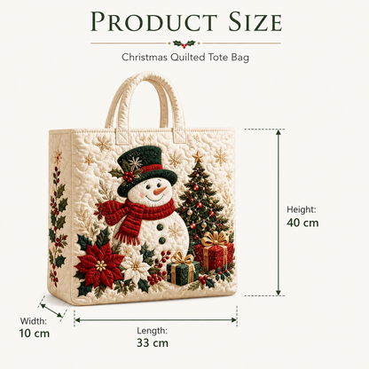 🔥Christmas Sale 50% OFF🎄Christmas Quilted Tote Bag