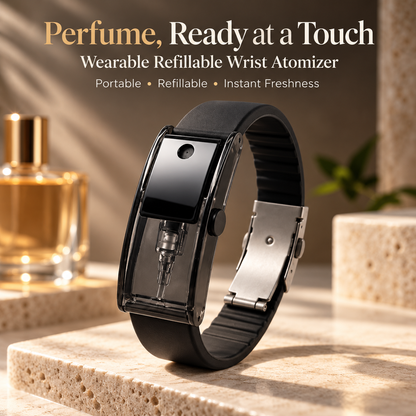 😏🧲 Your Secret Scent Weapon 🔥  Wearable Refillable Fragrance Spray Bracelet  One Press, Stay Fresh & Make Them Lean Closer.