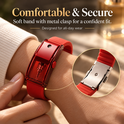 😏🧲 Your Secret Scent Weapon 🔥  Wearable Refillable Fragrance Spray Bracelet  One Press, Stay Fresh & Make Them Lean Closer.