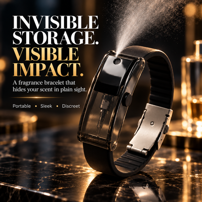 😏🧲 Your Secret Scent Weapon 🔥  Wearable Refillable Fragrance Spray Bracelet  One Press, Stay Fresh & Make Them Lean Closer.