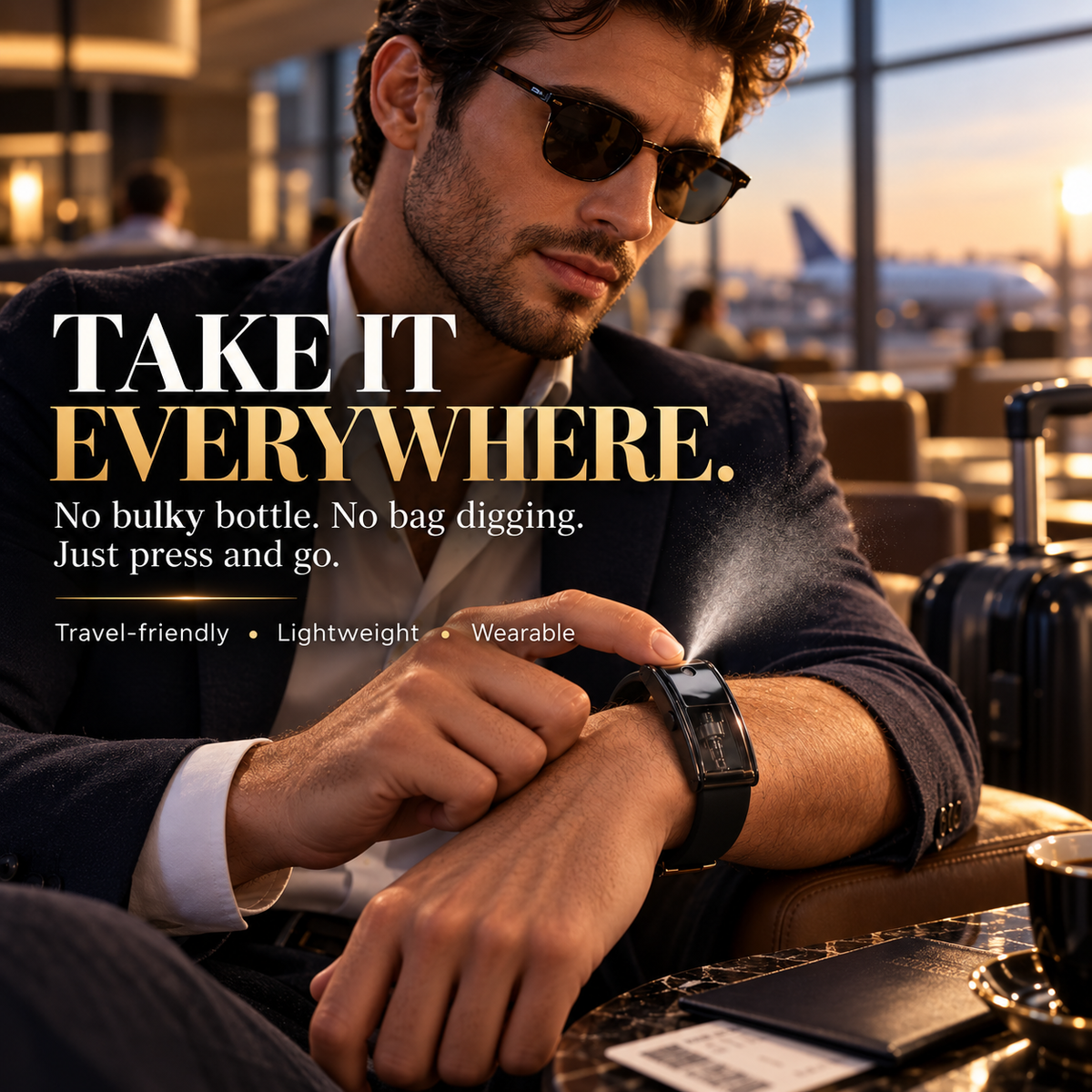 😏🧲 Your Secret Scent Weapon 🔥  Wearable Refillable Fragrance Spray Bracelet  One Press, Stay Fresh & Make Them Lean Closer.