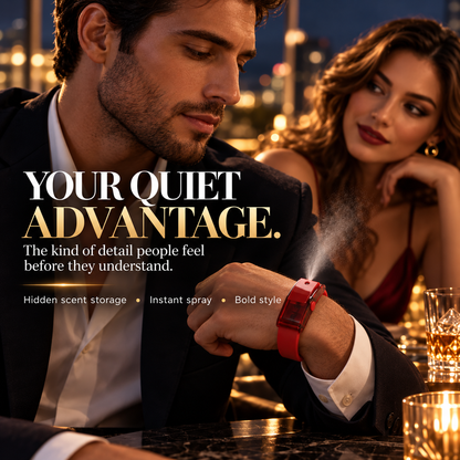 😏🧲 Your Secret Scent Weapon 🔥  Wearable Refillable Fragrance Spray Bracelet  One Press, Stay Fresh & Make Them Lean Closer.