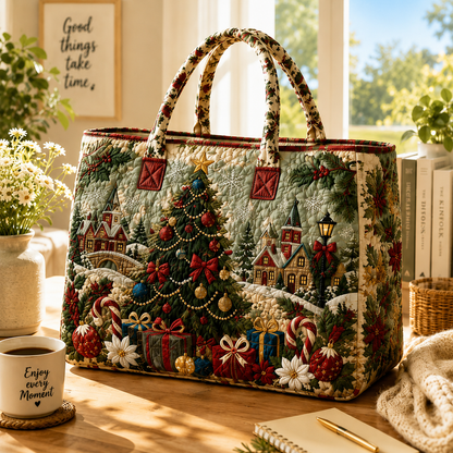 🔥Christmas Sale 50% OFF🎄Christmas Quilted Tote Bag