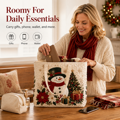 🔥Christmas Sale 50% OFF🎄Christmas Quilted Tote Bag